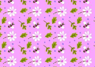 粉色花卉图案背景纹理