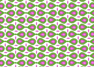 绿色几何图案无缝背景