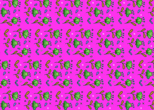 粉色背景卡通图案纹理