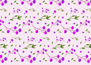 紫色花卉图案背景纹理
