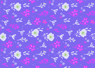 紫色花卉图案背景纹理