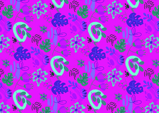 粉色底多彩图案纹理背景