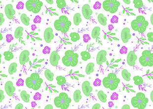 清新花卉图案背景设计