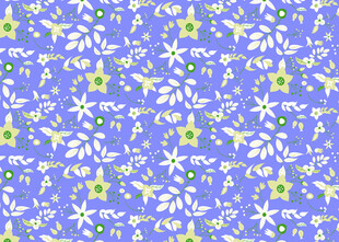 蓝底碎花图案纹理