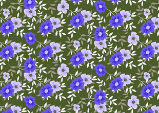蓝紫花卉图案背景纹理