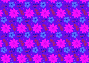 多彩几何花卉图案背景