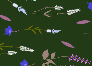 花卉植物图案背景设计