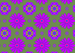 紫色花卉图案背景纹理