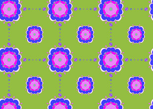 绿色背景花卉图案纹理