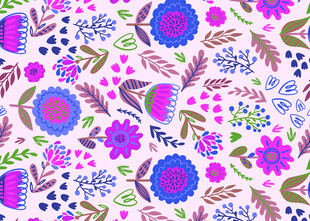 多彩花卉图案背景