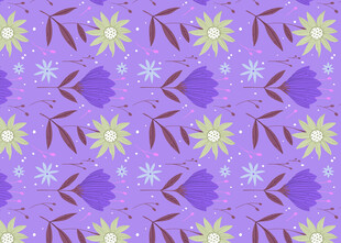 紫色几何花卉图案纹理