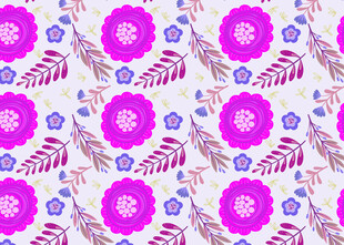 紫色花卉图案背景纹理