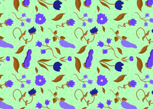 清新花卉图案背景