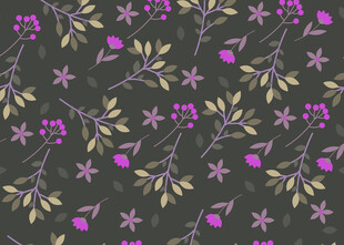 紫色花卉图案背景纹理