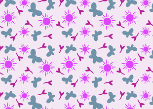 紫色花卉图案背景纹理