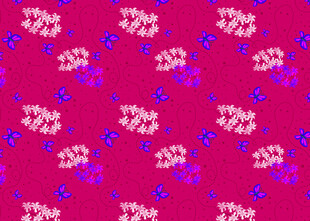 粉色渐变花卉图案背景