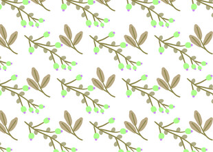 绿叶枝条简约图案背景