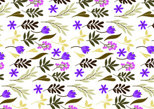 紫色花卉图案背景纹理