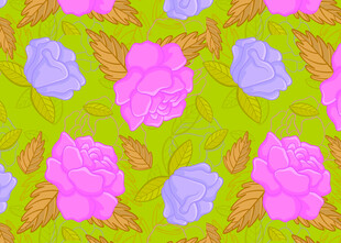 多彩花卉图案背景