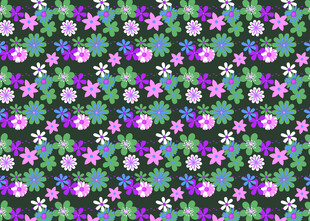 紫色花卉几何图案背景