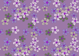 紫色花卉图案背景纹理