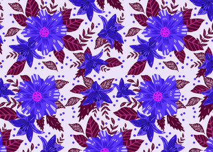 蓝紫花卉图案纹理