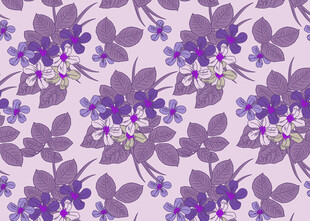 紫色花卉图案背景纹理
