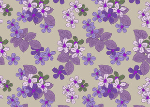 紫色花卉图案背景纹理