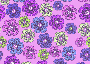 紫色花卉图案背景纹理