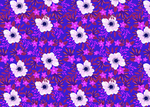 紫色花卉图案背景纹理