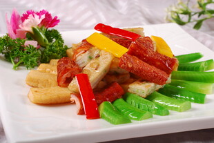 招積藕夹脆皮肠