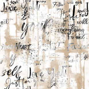 复古手写英文浪漫背景图
