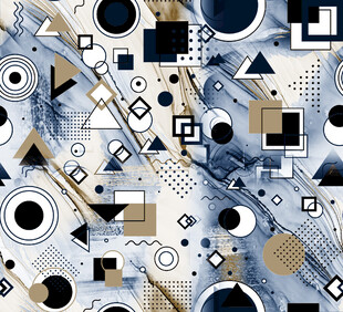 几何抽象图案艺术背景