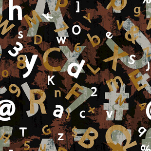 多彩字母背景图案