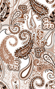 复古佩斯利花纹图案