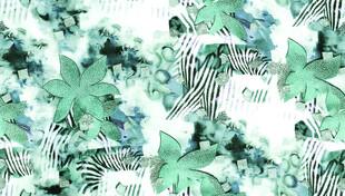 清新绿植花卉图案背景