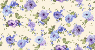 淡紫色花卉图案背景