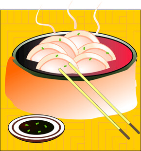 热气腾腾的美味涮肉片