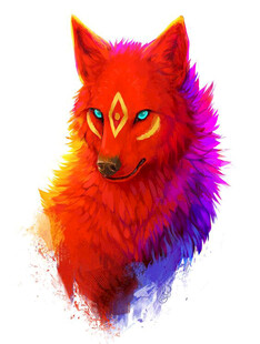 多彩奇幻狐狸头像