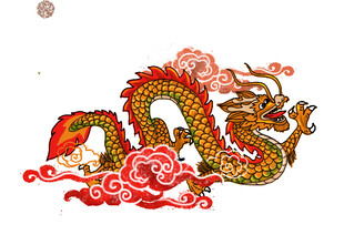 传统中国龙图案