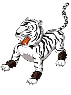 卡通白虎形象