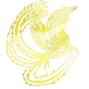 金色凤凰图案设计