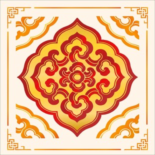 中式传统花纹图案设计