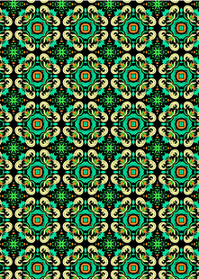 绿色几何图案无缝背景