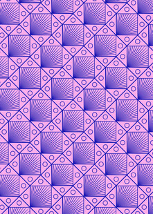 紫色几何方块拼接图案