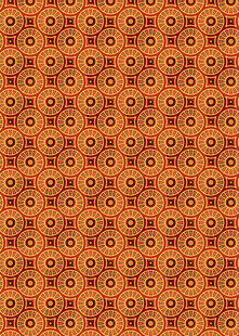 橙色几何图案无缝背景