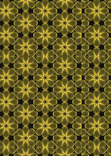 黄色几何花纹图案背景