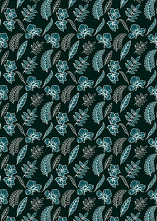 蓝绿植物图案纹理设计