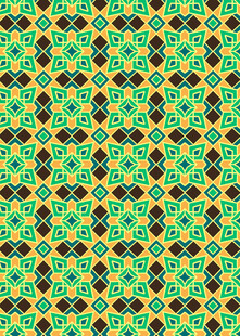 绿色几何图案无缝背景