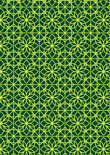 绿色几何图案无缝背景